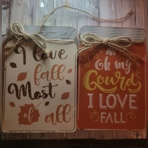 Mason Jar block Decor